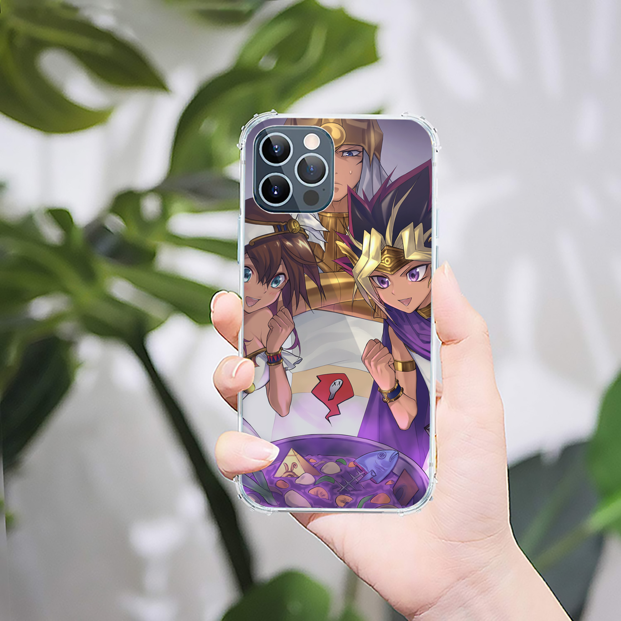 （画像用） 遊☆戯☆王 Yu-Gi-Oh! 【iPhone 12シリーズ対応】透明スマホケース（クリアソフトケース）